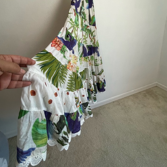 Farm Rio Mixed Palm Maxi Dress In  Multi - Picture 2 of 11